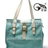Summer Best Selling Triple Buckles Large Tote Bags Fashion Ladies Leather Handbags 2012 thumbnail-1