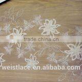 Beautiful 3d lace/ flower decorate/ wedding dress with bead/bridal need