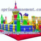 White Snow Princess Inflatable Amusement Park Fun Island Inflatable Fun City SP-FC030