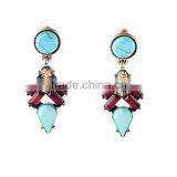 Natural Kallaite Turquoise Dangle Earrings, Designer Earrings for Cute Girls thumbnail-1