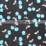 Blue Cherry Mesh Spandex Nylon 4070 Elastic Silk Chiffon Floral Printed Fabric thumbnail-3