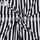 White And Black Strip Common Design Spandex Nylon Mechanical Stretch Lingerie Jersey Fabric Quality Choice thumbnail-1