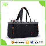 Classical Design Vintage Canvas Washing Tote Bag Travel Bag thumbnail-2