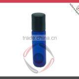 10ml Blue Glass Vials With Metal Roll-ons and Black Caps thumbnail-2