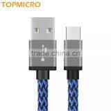 2016 Quick Charge Braided Aluminum Alloy Data Line Type-C to USB 2.0 Cable thumbnail-3
