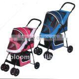 2015 Pet Prams With 3 Point Canopy With Game Entrance and Shock Absorption Black Wheels Have Sharker Fuction.