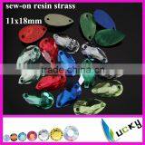 LUCKY Highest Quality Flat Back Sew-on Acrylic Stone Acryl Strass thumbnail-1