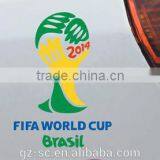 Customized PVC world cup car sticker