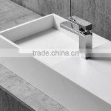 Acrylic Solid Surface Wall Hang Basin / Acrylic Artificial Stone Wash Basin thumbnail-5