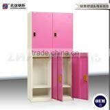 4-door Employee Steel Locker Stainless Metal Office Locker Furniture kd Structure Clothes Locker With Electronic Lock thumbnail-3