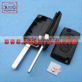OkeyTech Citroen 2 Button Flip Case Without Groove Blade and Battery Place CE0523 for Citroen Key Shell for Citroen