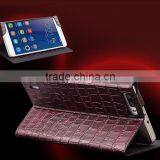 OEM Manufacture Crocodile Pattern Leather Flip Cover Case for Huawei Honor p6 thumbnail-5