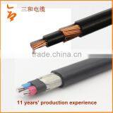 Aluminum / Copper Conductor XLPE /PVC Insulation Concentric Cable 16mm2