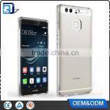 Mobile Accessories Ultra Thin Acrylic Clear Hard Case Back Panel With TPU Bumper Cover for Huawei P9 Clear Case China Wholesale thumbnail-2