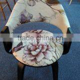 Colorful Fabric Wood Dining Armchair thumbnail-5