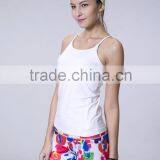 Women Sports Sleeveless Shirt Stringer Tank Top With Custom Private Label thumbnail-4