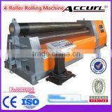 Pre-bending Plate Rolling Machine 4-roller CNC Plate Rolls Bending Machine thumbnail-1