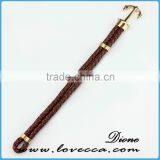 DIY Jewelry Fashion Bracelet Mens Navy Nautical Braided Leather Anchor Bracelet thumbnail-5