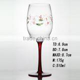 Hot Selling Christmas Painted Wine Glass Decoration Color Wine Glass for Christmas thumbnail-4