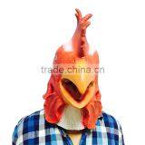 Halloween Newest Dress up Head Latex Material Big Rooster Mask for Cosplay thumbnail-2