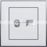 Bangladesh Pure White TV Socket Telephone Socket Outlet