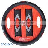 New Design Cool PVC and Crystal Steering Wheel Cover Sets With Safe Cover for Manufacture thumbnail-1