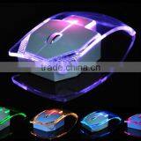 Wholesale Luminous Lights 2.4G Wireless Mouse, Transparent Wireless Mouse