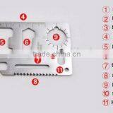 11-in-1 Mini Multi-tool Survival Camping Tool Portable Stainless Steel Multi-function Tool thumbnail-1