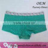 Mature Ladies Underwear Slim Bright Color Green Lingeries Superme Women Underwear of 100 Cotton thumbnail-2