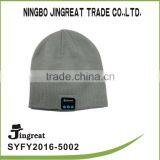 Wholesale Lastest and Fashion Fabric Knitted Winter Warm Beanie Hat Blue Tooth Headset