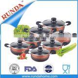 14pcs Aluminum Cookware Set With Inner Non-stick Coating