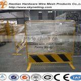 Yellow and Black Powder Coating Temporary Fence High Fence