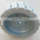 20 ft Electric Narrow Scissor Lift Tire 12.5x4.25 Solid Non-marking Tyre for Haulotte Optimum 6 thumbnail-2