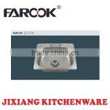 JZ-174 45*37cm Single Bowl Stainless Steel Kitchen Sink thumbnail-1