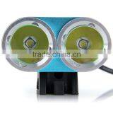 Dark Night K2C Bicycle Accessories Light 2 x XML-T6 LED Aluminum Bike Headlights Taillight Lamp - 2400LM 3 Modes 7000K thumbnail-4