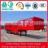 Flatbed Side Fence Drop Side Cargo Tandem Trailer thumbnail-5