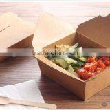 Print Kraft Paper Packaging Take Away Salad Box thumbnail-3