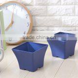 Plastic European Sqaure Pot Blue thumbnail-6