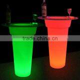 Modern Color Changing Rechargeable Top Glass Home Bar Table thumbnail-6