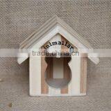 Custom Small House Shaped Decorative Wooden Christmas Gift Boxes thumbnail-1