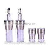 Torch Shaped Glass Bottle for Oil and Vinegar thumbnail-1
