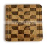High Quality Best Selling Eco Friendly Square Natural RubberWood Cutting Board From Viet Nam thumbnail-1