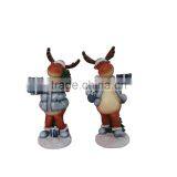 2014 New Handmade Resin Christmas Reindeers Gift for Sale thumbnail-2