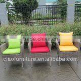 Garden Furniture Half Round Wicker Dining Chairs thumbnail-2