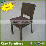 Stackable Armless Garden Leisure Chair With Cushion thumbnail-1