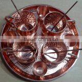 FDA APPROVED 100% PURE COPPER MOSCOW MULE MUG CUPS SET WITH SOLID COPPER SERVING TRAY, SHOT GLASS & STRAWS thumbnail-1