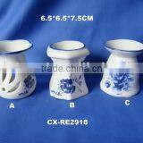 Decal Porcelain Oil Burner- Decal Finished Ceramic Stove thumbnail-1