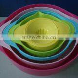 Plastic 5PCS Multi-colored Mixing Salad Bowl Set thumbnail-2