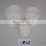 Round White Small Storage Basket Direct Manufacturer thumbnail-1