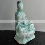 Polyresin Jade Kuan-yin Figurine thumbnail-2